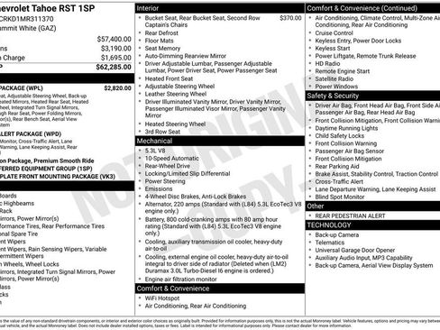 Used 2021 Chevrolet Tahoe RST w/ Luxury Package RWD image 40