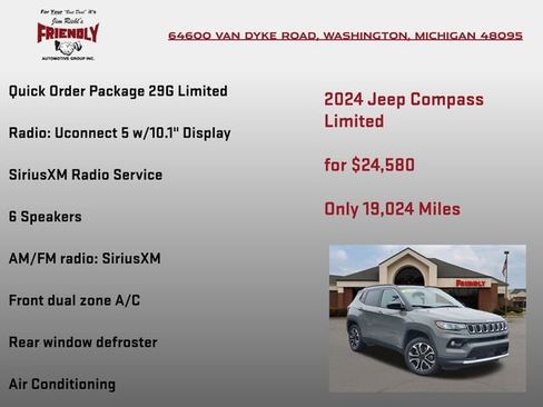 Used 2024 Jeep Compass Limited AWD/4WD image 5