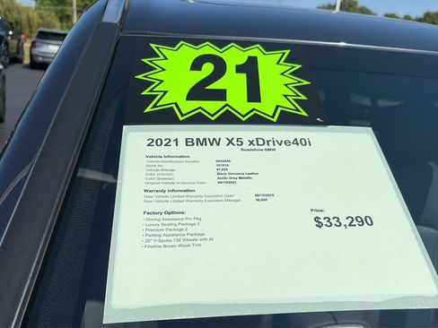 Used 2021 BMW X5 xDrive40i w/ Premium Package 2 AWD/4WD image 20