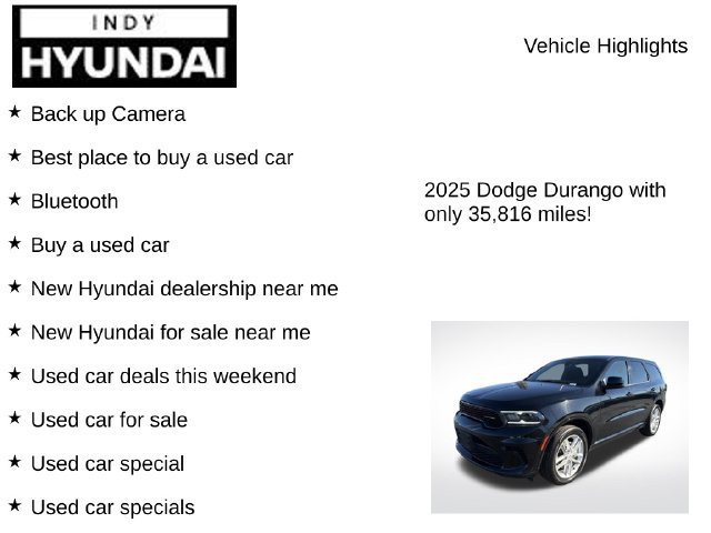 Used 2025 Dodge Durango GT AWD/4WD image 7