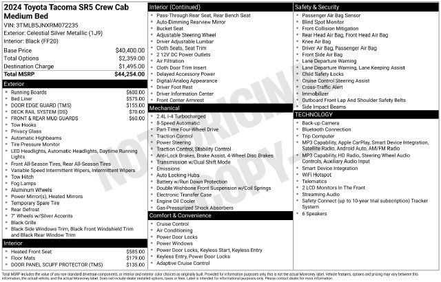 Used 2024 Toyota Tacoma SR5 AWD/4WD image 34