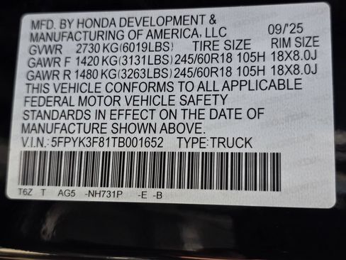 Certified 2026 Honda Ridgeline Black Edition image 33