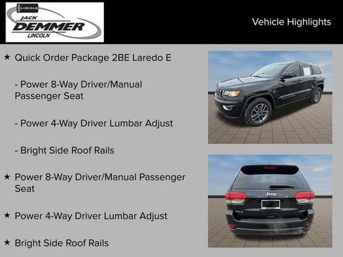 Used 2019 Jeep Grand Cherokee Laredo w/ 18" Wheel & 8.4" Radio Group image 24