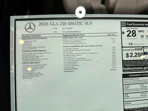 New 2026 Mercedes-Benz GLA 250 4MATIC image 17