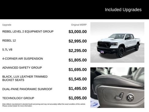 Certified 2021 RAM 1500 Rebel w/ Rebel Level 2 Equipment Group image 5