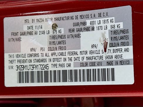 Used 2015 MAZDA MAZDA3 i Sport image 22