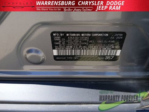 Used 2024 Mitsubishi Outlander Sport SE AWD/4WD image 11