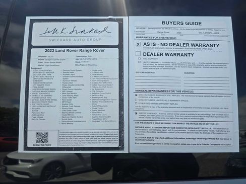 Used 2023 Land Rover Range Rover Sport SE Dynamic AWD/4WD image 16