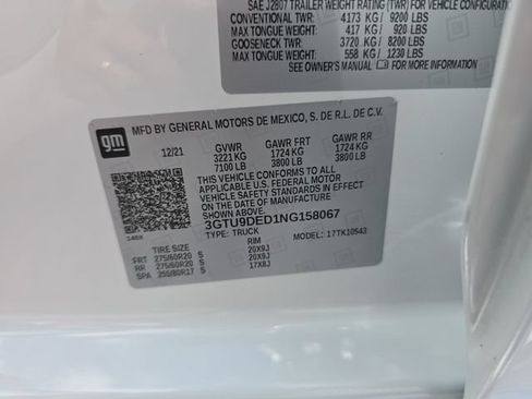Certified 2022 GMC Sierra 1500 SLT w/ SLT Premium Package AWD/4WD image 31