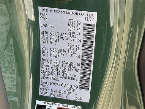 Used 2024 Nissan Frontier SV image 40