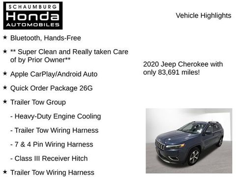 Used 2020 Jeep Cherokee Limited w/ Trailer Tow Group AWD/4WD image 8