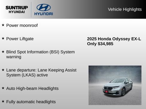 Used 2025 Honda Odyssey EX-L image 15
