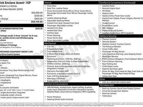 Certified 2018 Buick Enclave Avenir image 7