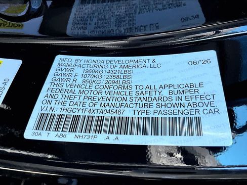 New 2026 Honda Accord SE image 22