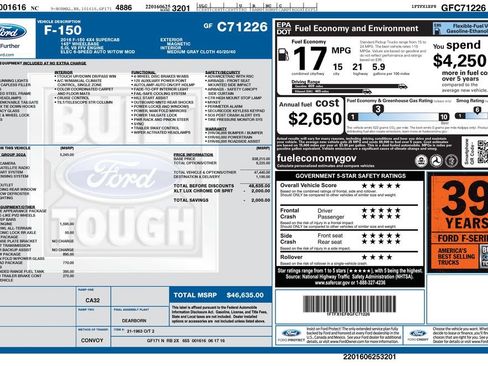 Used 2016 Ford F150 XLT w/ Equipment Group 302A Luxury AWD/4WD image 2