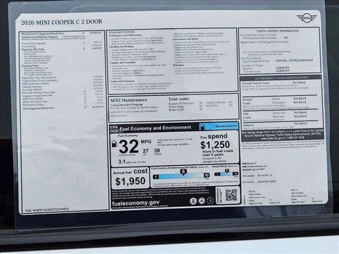 Used 2026 MINI Cooper 2-Door Hardtop FWD image 17