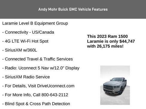 Used 2023 RAM 1500 Laramie AWD/4WD image 11