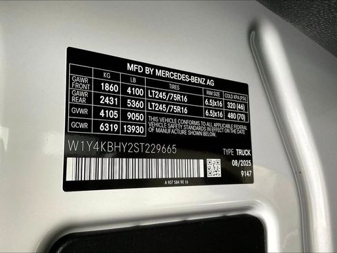 New 2025 Mercedes-Benz Sprinter 2500 image 10