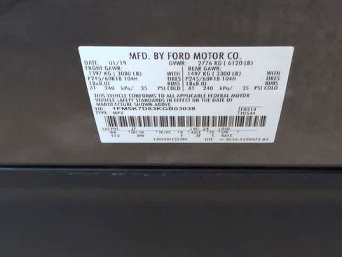 Used 2019 Ford Explorer XLT w/ Class III Trailer Tow Package image 36