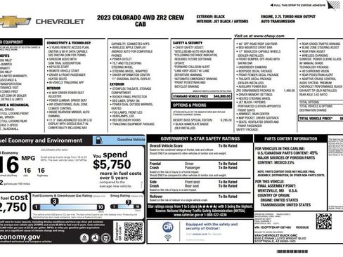 Used 2023 Chevrolet Colorado ZR2 w/ Desert Boss Special Edition AWD/4WD image 4