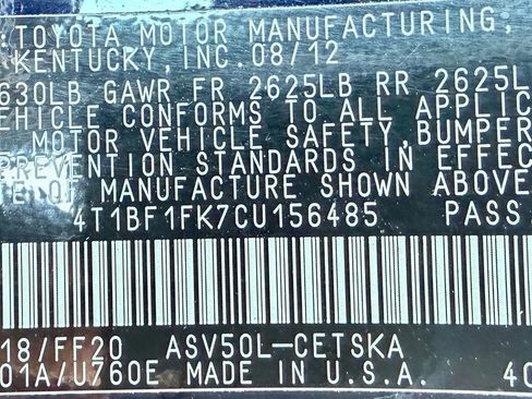 Used 2012 Toyota Camry SE image 25