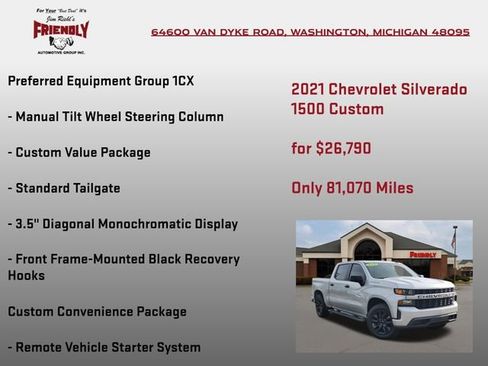 Used 2021 Chevrolet Silverado 1500 Custom AWD/4WD image 15