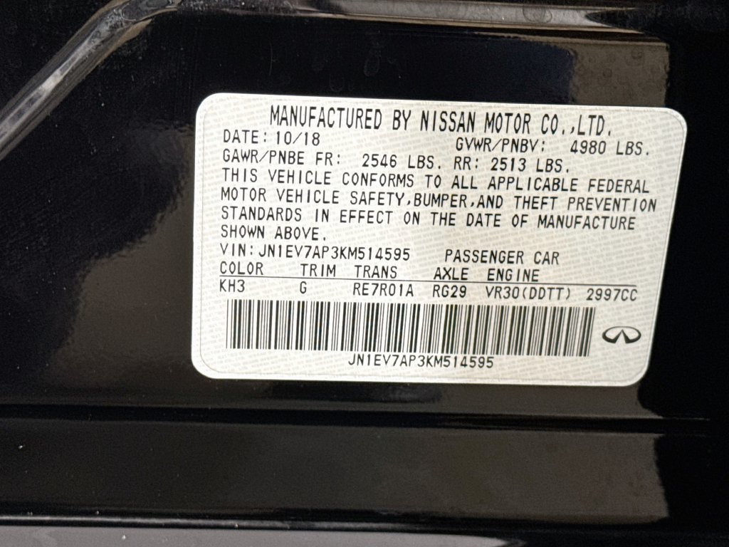 Certified 2019 INFINITI Q50 Luxe w/ Essential Package (3.0T Luxe) RWD image 43