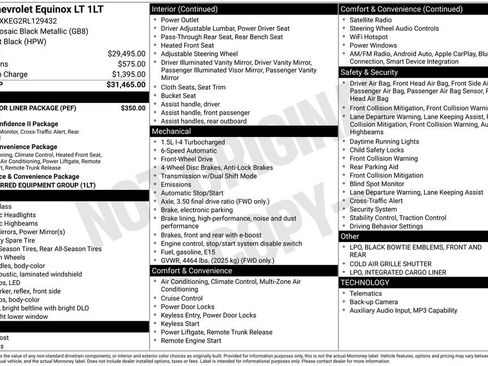 Used 2024 Chevrolet Equinox LT w/ LPO, Floor Liner Package FWD image 31