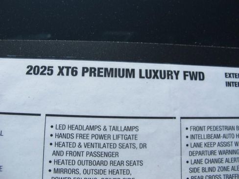 New 2025 Cadillac XT6 Premium Luxury w/ Technology Package image 9