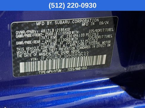 Certified 2024 Subaru Crosstrek 2.0i Premium AWD/4WD image 41