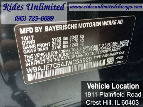 Used 2018 BMW 540i xDrive AWD/4WD image 28