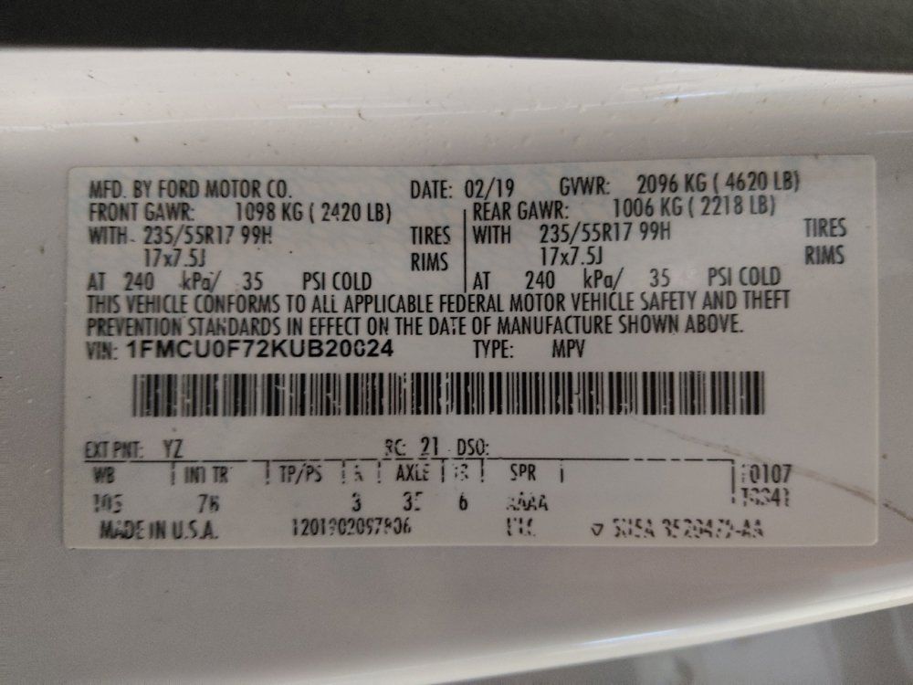 Used 2019 Ford Escape S FWD image 33