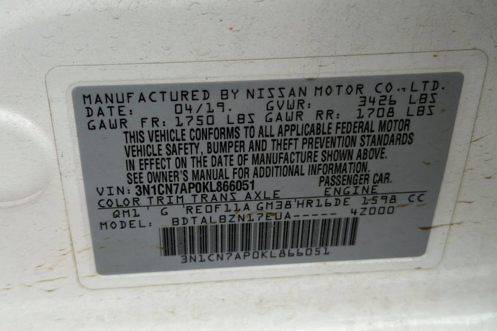 Used 2019 Nissan Versa SV FWD image 23