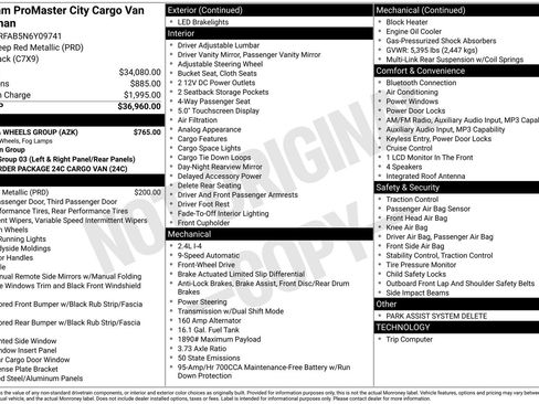 Used 2022 RAM ProMaster City Tradesman w/ Lights & Wheels Group image 6