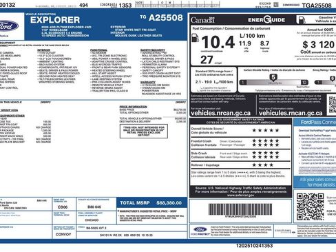 Used 2026 Ford Explorer Platinum w/ LUX Leather Package AWD/4WD image 2