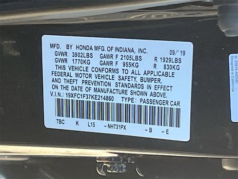 Used 2019 Honda Civic EX image 31