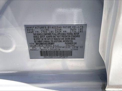 New 2025 Nissan Versa S w/ Trunk Package image 19