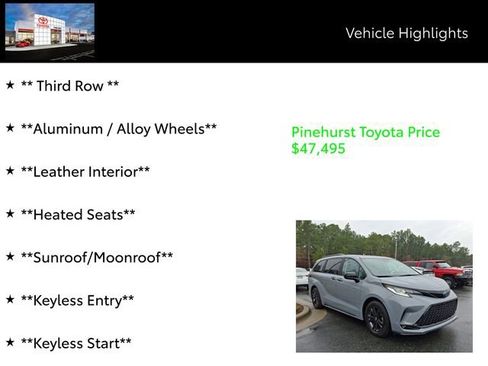 Used 2025 Toyota Sienna XSE w/ XSE Plus Package image 13