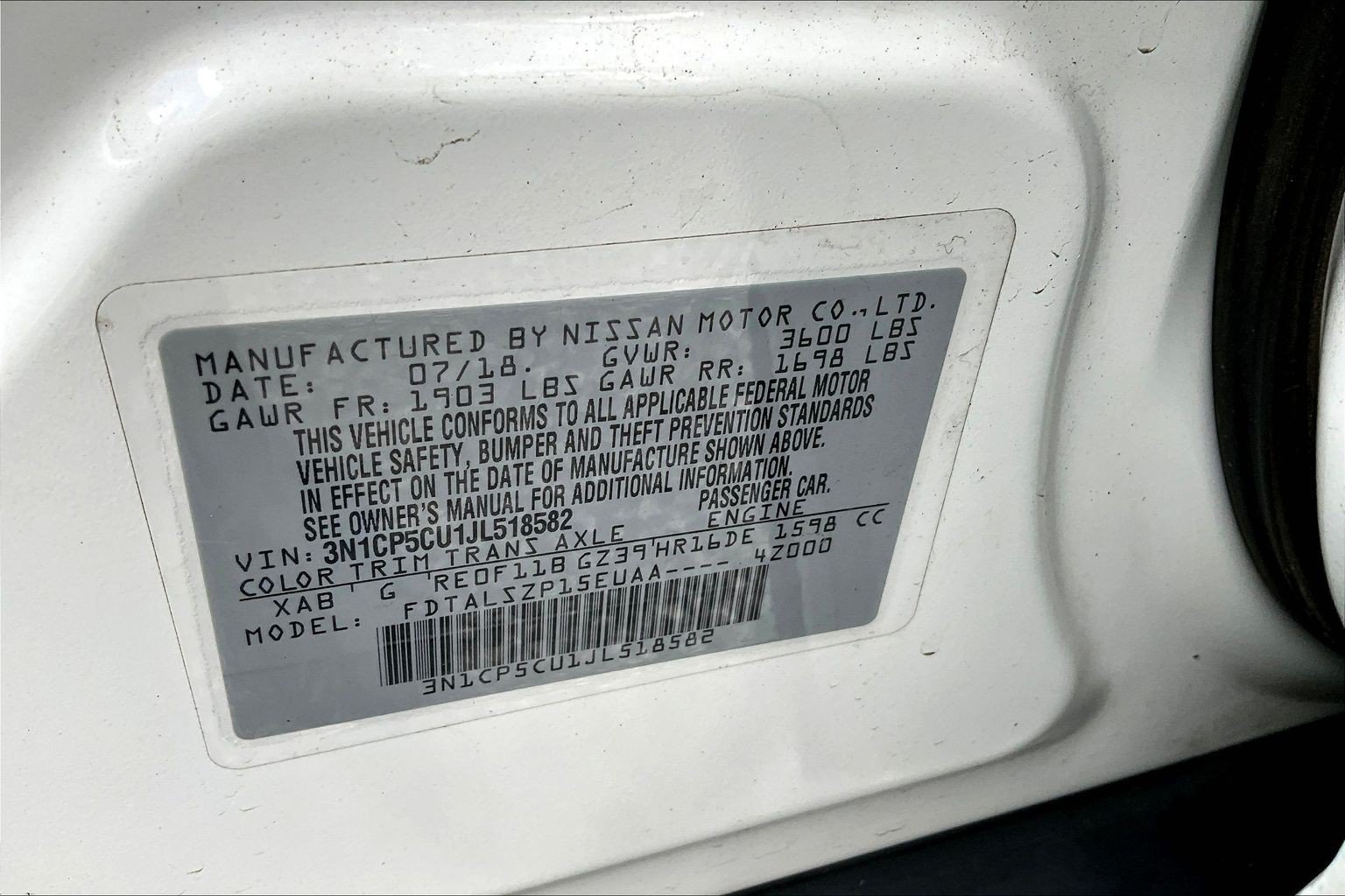 Used 2018 Nissan Kicks SV FWD image 16