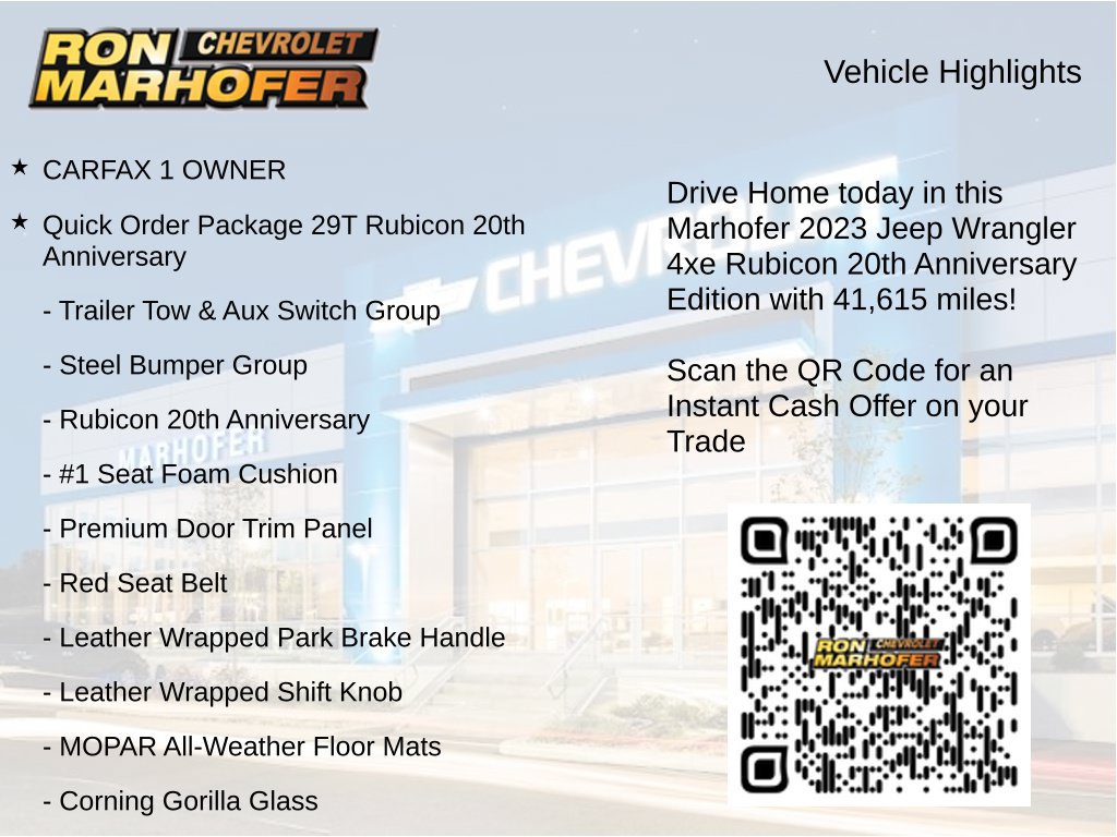 Used 2023 Jeep Wrangler Unlimited Rubicon 4xe AWD/4WD image 15