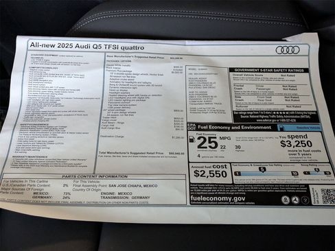 New 2025 Audi Q5 2.0T Premium Plus image 19