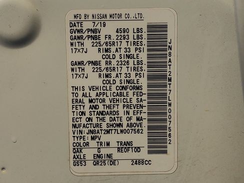 Used 2020 Nissan Rogue S FWD image 33