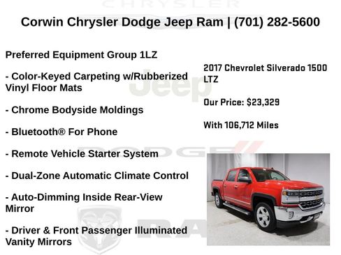 Used 2017 Chevrolet Silverado 1500 LTZ w/ Sport Package image 13