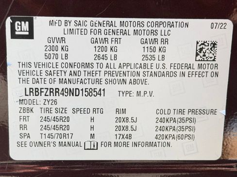 Used 2022 Buick Envision Avenir w/ Technology Package II image 20