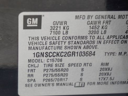 Used 2016 Chevrolet Tahoe LTZ w/ Max Trailering Package image 39