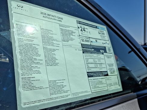 New 2026 INFINITI QX60 Autograph w/ Dark Cargo Package image 21