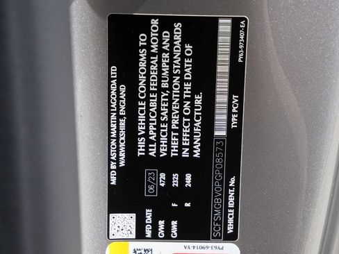 Used 2023 Aston Martin V12 Vantage Roadster image 29