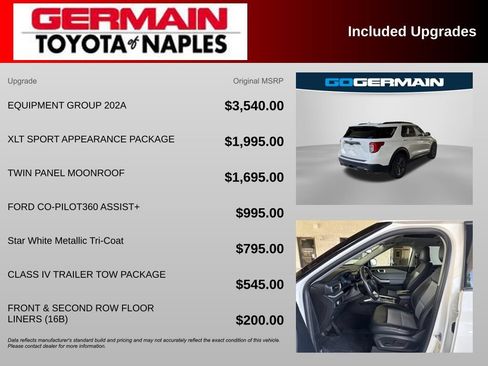 Used 2023 Ford Explorer XLT w/ Equipment Group 202A RWD image 4