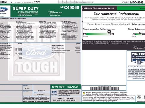 Used 2021 Ford F450 Platinum AWD/4WD image 2