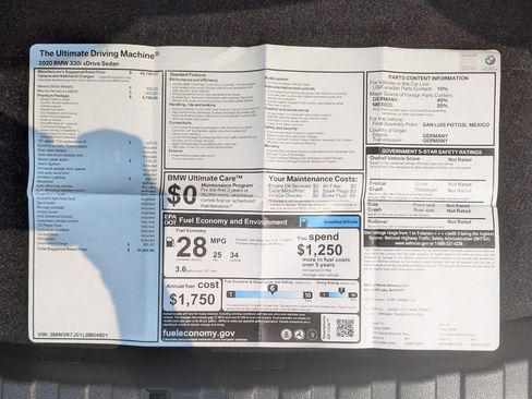 Used 2020 BMW 330i xDrive 330i xDrive Sedan North Americ w/ Premium Package image 46